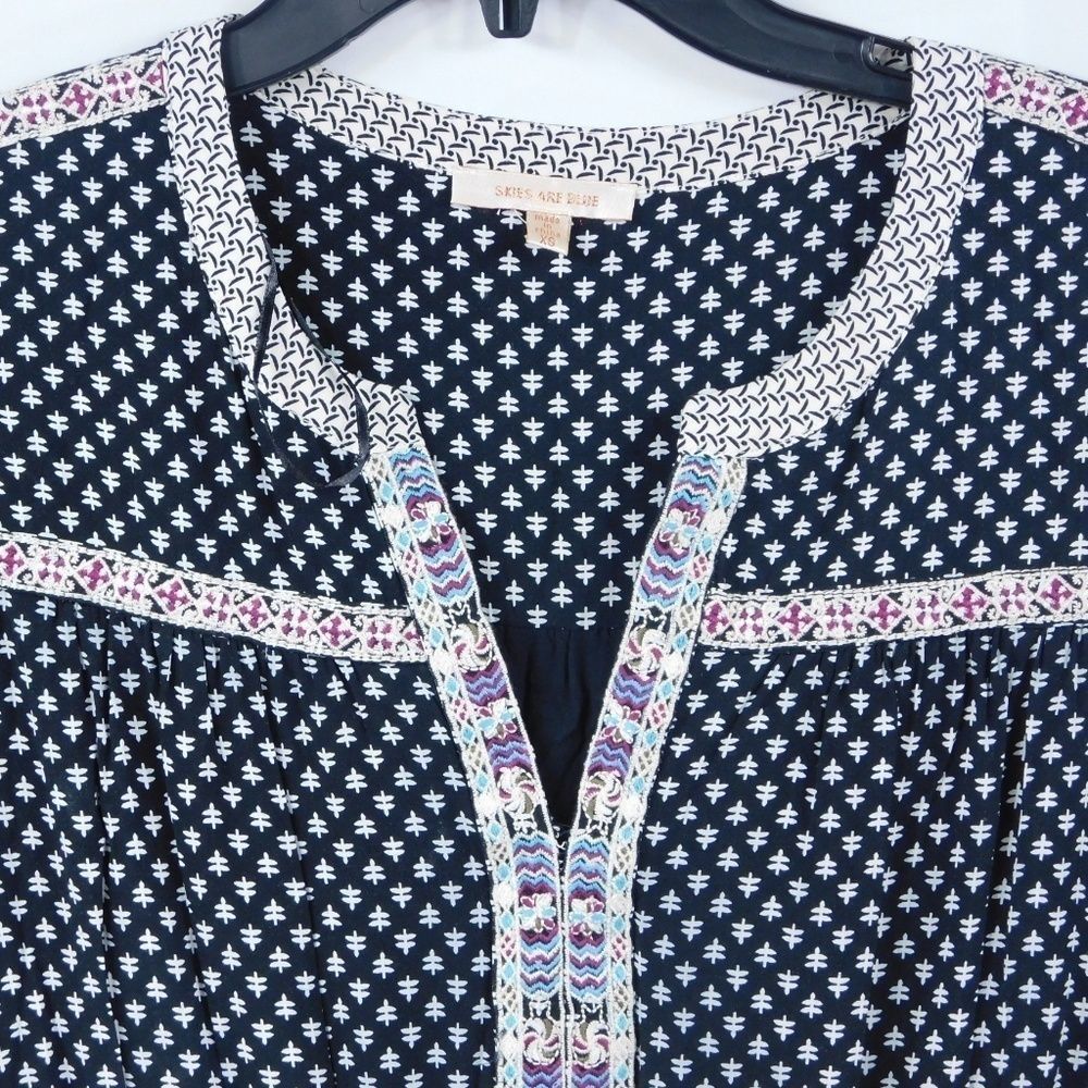 Skies Are Blue Abstract Tunic Dress - Picture 3 of 4